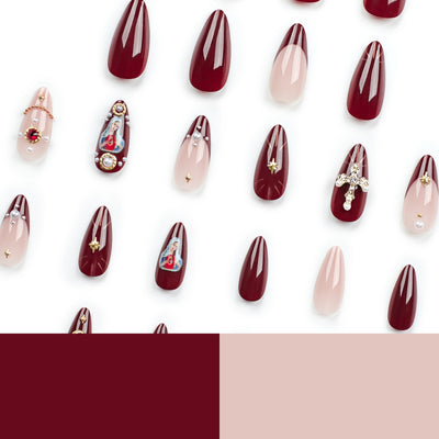 European and American popular manicure wearable nails cross flash diamond explosive wearable nails fake nails